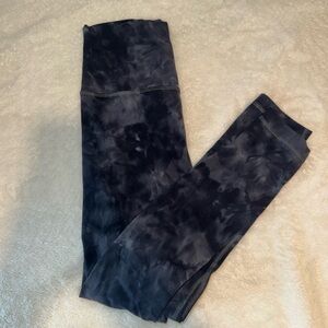 Black Tie-Dye Lululemon Leggings